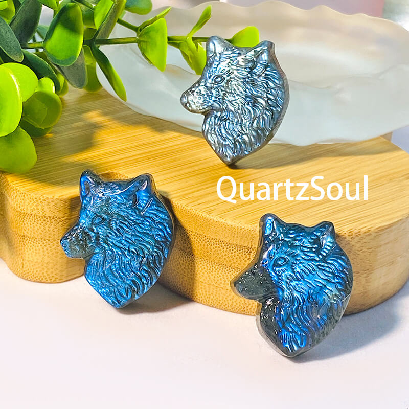 Bulk Labradorite Animal Carvings – Flashy Hand-Carved Crystal Creatures