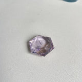Hexagram Amethyst crystal carving used as meditation and healing tool