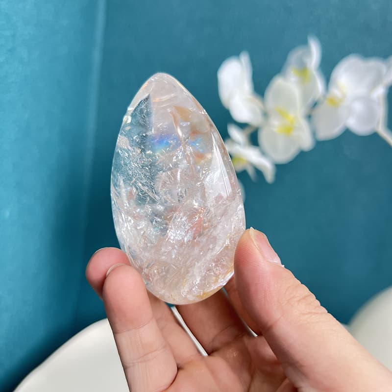 White Smoky Quartz Free Form Crystal - Natural Healing Stone
