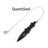 Obsidian Crystal Pendulum for Grounding Energy Work