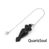Obsidian protection pendulum for spiritual guidance and grounding