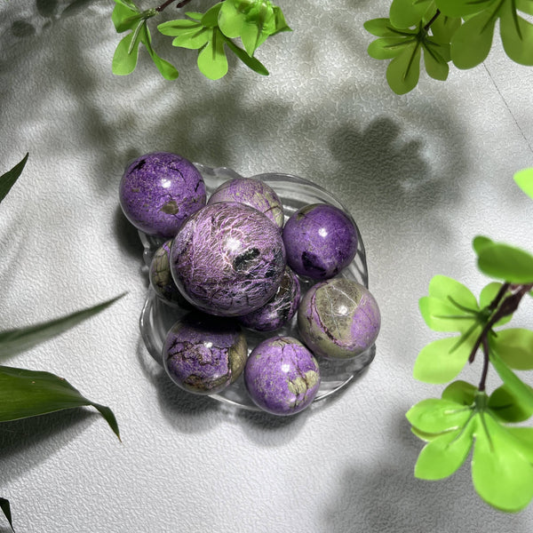 Stichtite with Serpentine Spheres Wholesale