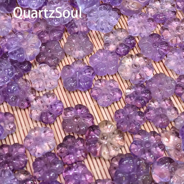 Natural amethyst flower crystal wholesale close-up view