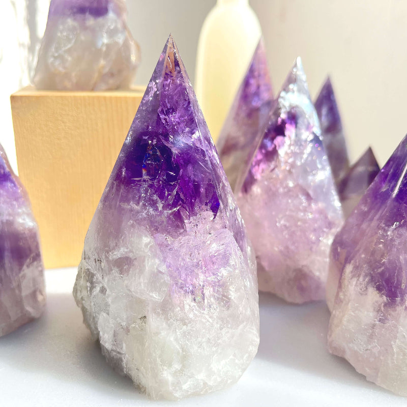 Amethyst Crystal Point Various Purple Shades Wholesale