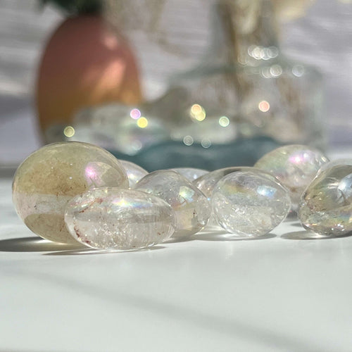 Angel Aura Quartz Tumbled Stones Wholesale Crystal Healing Gems