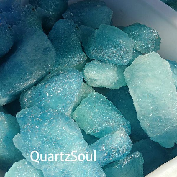 Natural Aquamarine crystal clusters available for wholesale crystal suppliers