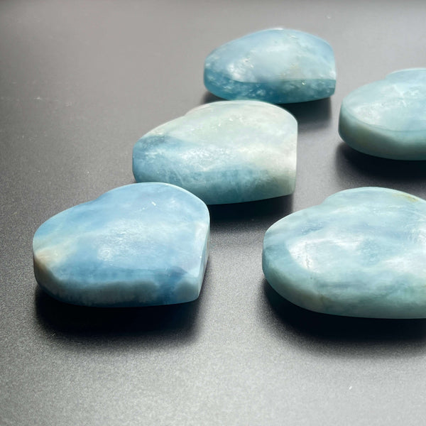 Premium Aquamarine Heart Crystal for Healing and Spiritual Growth