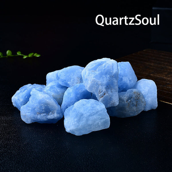 Raw Blue Quartz Crystal Specimens for Decoration