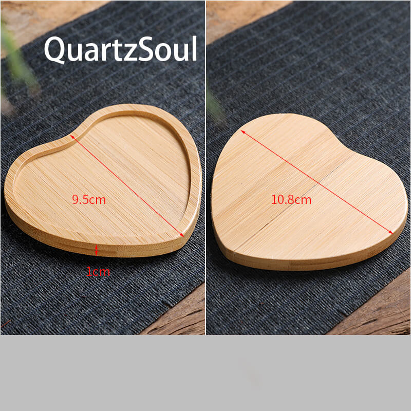 Bamboo Crystal Display Stand | Sphere Holder for Home Decor