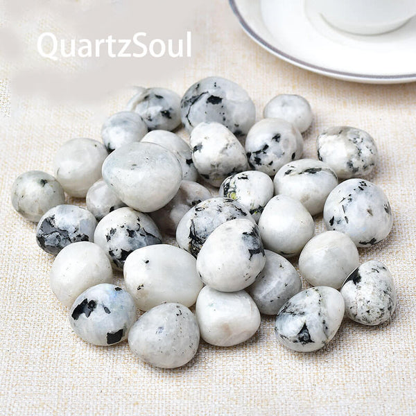 Black Rainbow Moonstone Tumbled Stones Crystal Healing