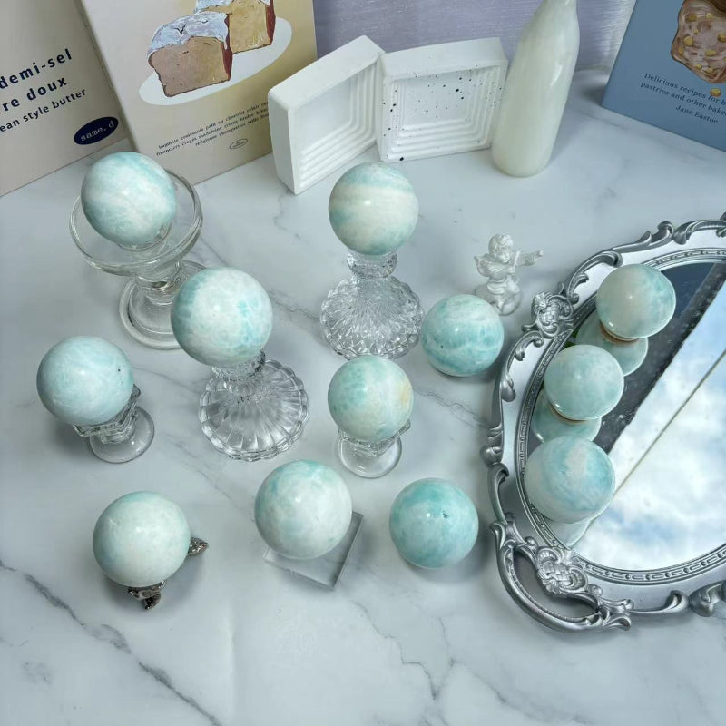 Blue Aragonite Crystal Sphere For Natural Healing Wholesale