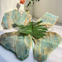 Premium wholesale blue onyx slab with vibrant blue patterns for crystal healing