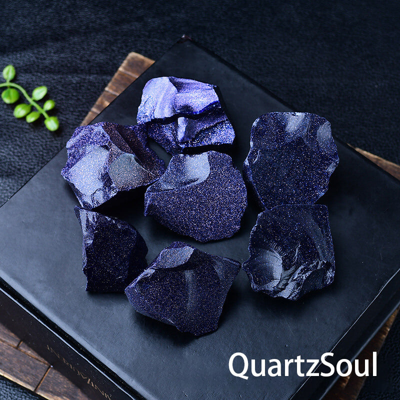 Raw Blue Sandstone Crystal Quartz Stones for Healing