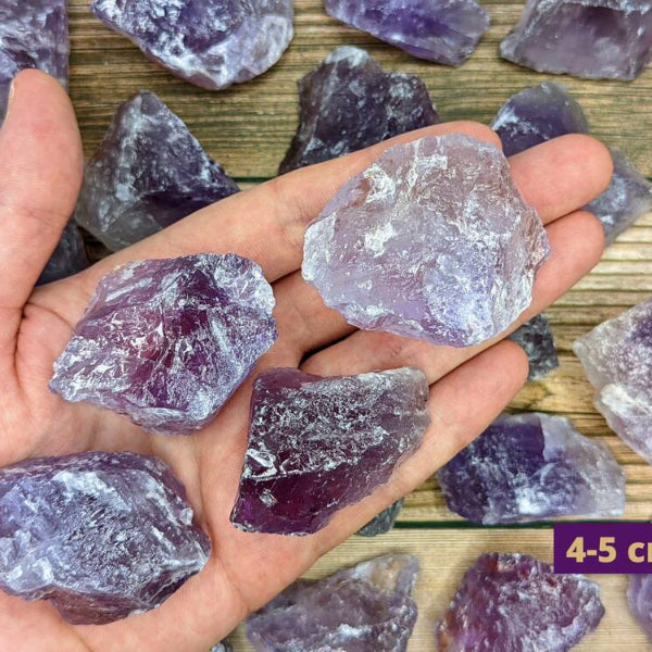 Bulk collection of natural amethyst crystals for resellers