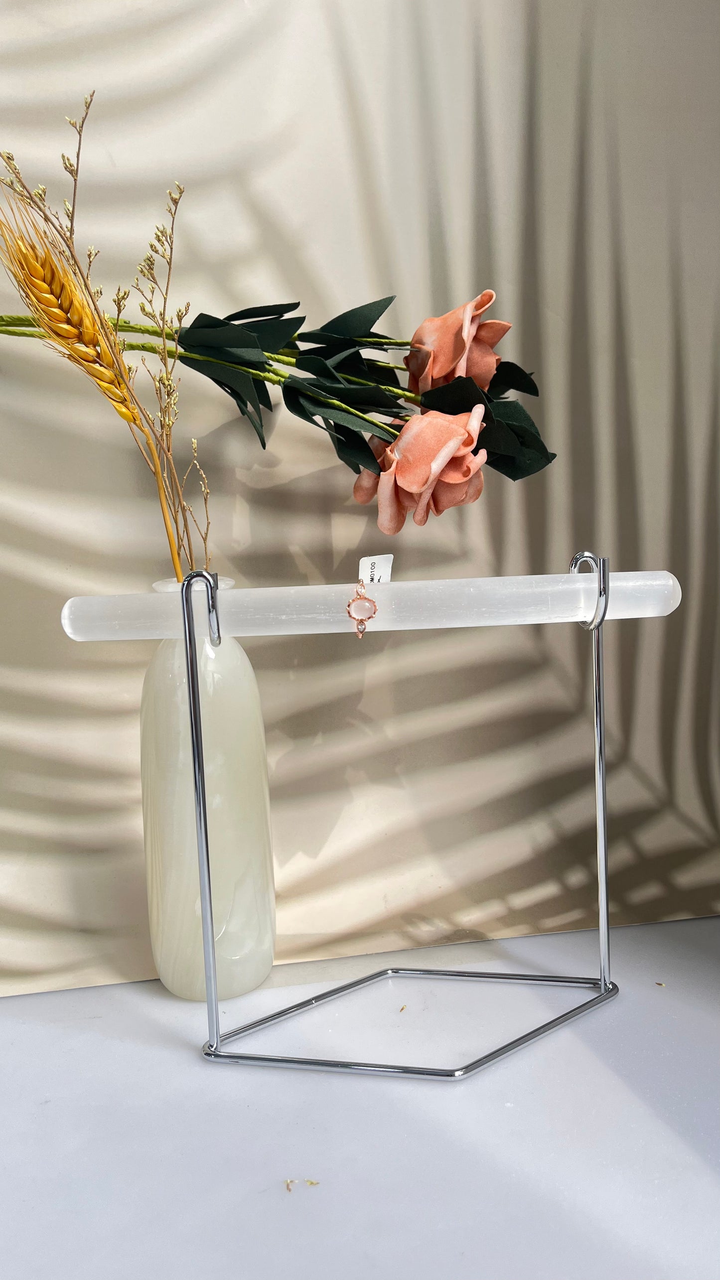 Bulk Crystal Selenite Jewelry Display for Wholesale Buyers