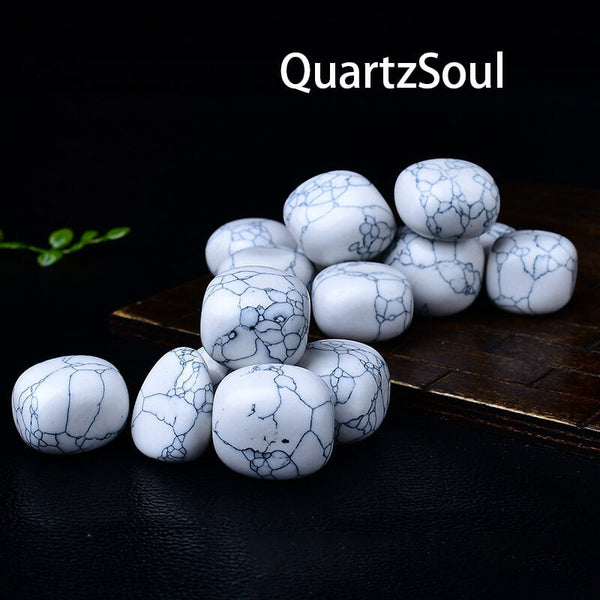 Howlite Tumbled Stones Healing Crystal Gemstone Collection