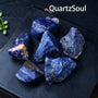 Bulk collection of authentic raw Sodalite crystal specimens showing deep blue coloration