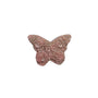 Natural pink rhodonite butterfly carving with black inclusions for crystal healing collection