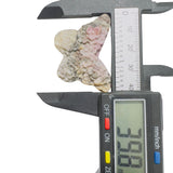Close-up of Rhodonite butterfly showing natural color variations