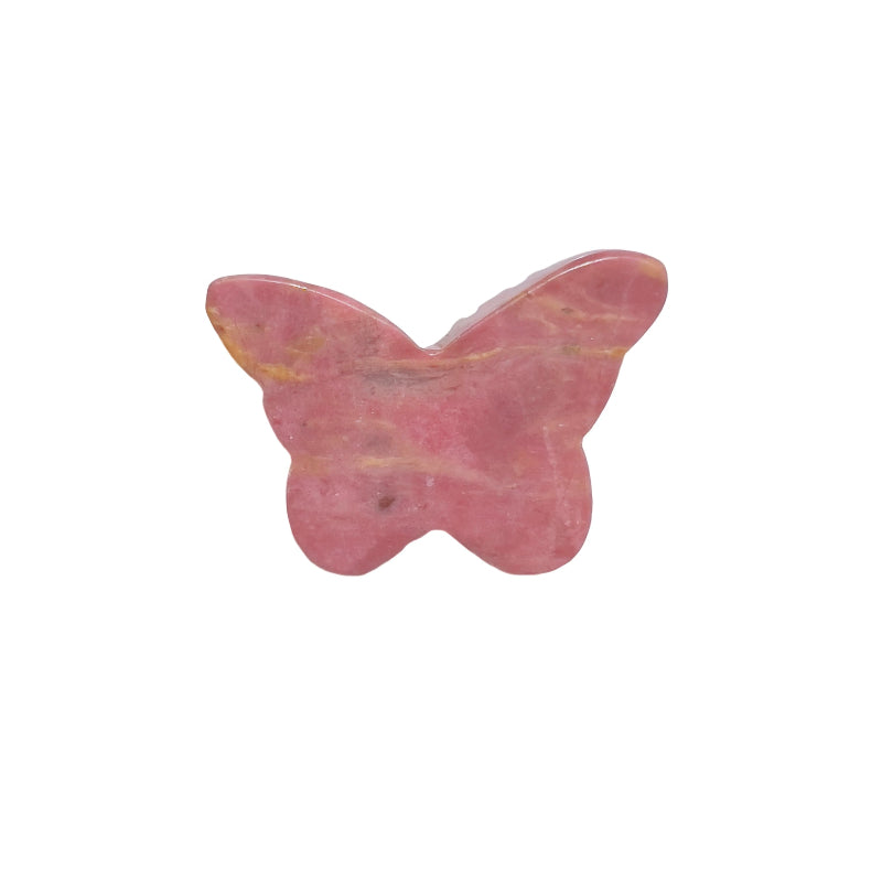 Spiritual healing rhodonite butterfly carving for meditation practices