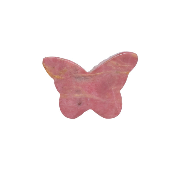 Spiritual healing rhodonite butterfly carving for meditation practices