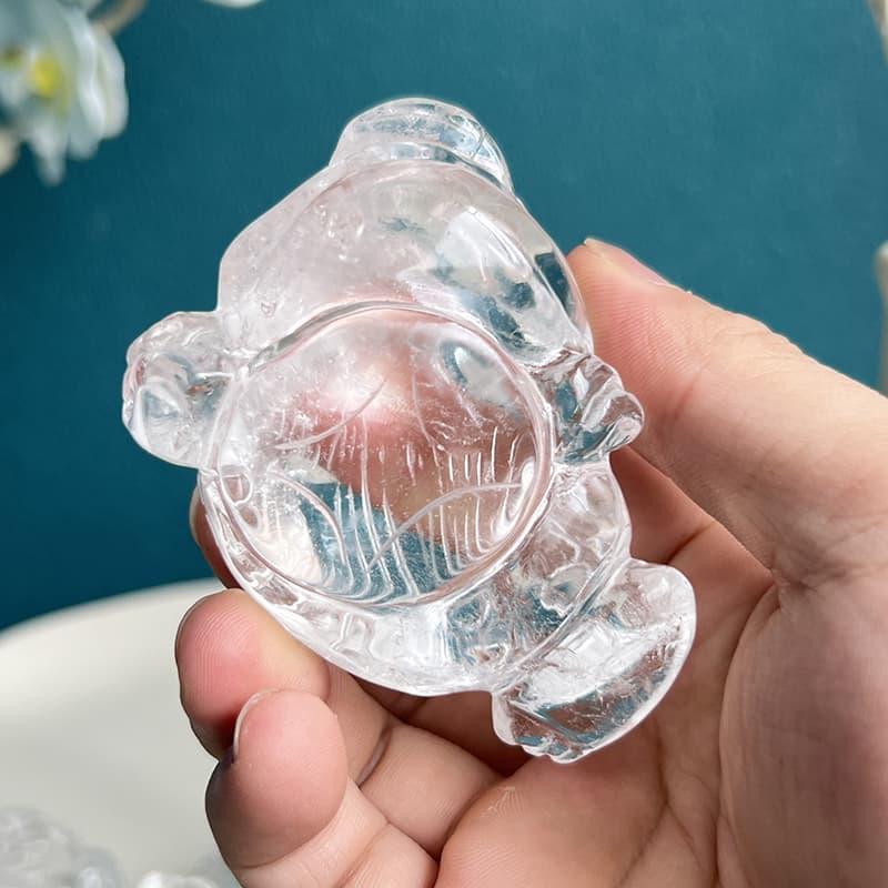 Feng shui placement ideas for golden toad carved crystal figurine