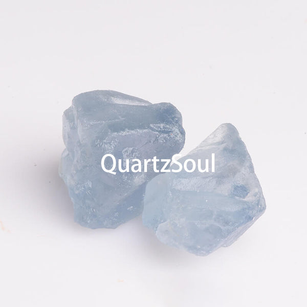 Raw Celestine Crystal Cluster for Spiritual Office Decor