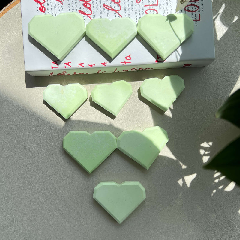 Green Chrysoprase Heart Crystal for Heart Chakra Healing