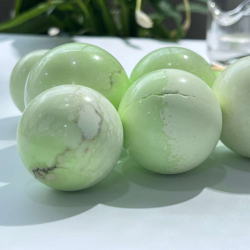 Premium Chrysoprase Sphere Wholesale Crystal for Healing Practice