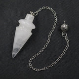 Clear Quartz Crystal Pendulum for Spiritual Guidance