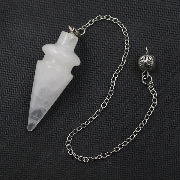 Clear Quartz Crystal Pendulum for Spiritual Guidance