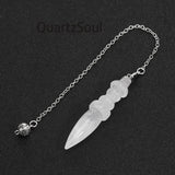 Clear Quartz Crystal Pendulum for Enhanced Intuition