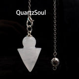 Clear Quartz Crystal Pendulum Energy Amplifier for Accurate Readings