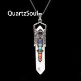 Clear Quartz Crystal Pendulum for Spiritual Guidance and Energy Work