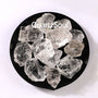 Clear quartz crystal raw specimens with transparent natural formations
