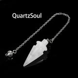 Clear Quartz Crystal Pendulum for Spiritual Guidance and Energy Work