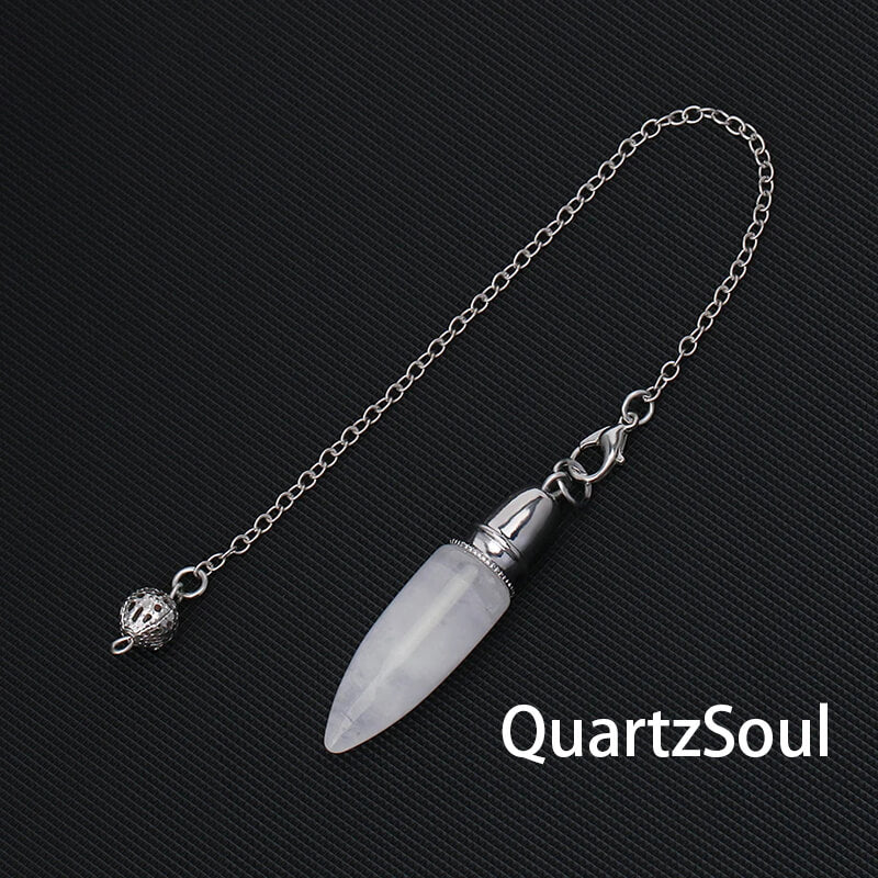 Clear Quartz crystal pendulum for amplified energy and clarity