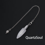 Clear Quartz crystal pendulum for amplified energy and clarity