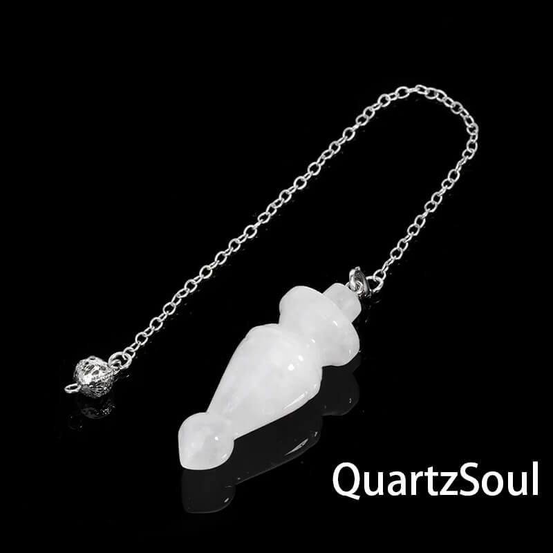 Clear Quartz crystal pendulum for amplifying energy and clear readings