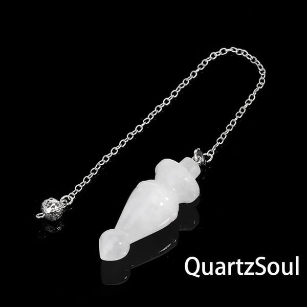 Clear Quartz crystal pendulum for amplifying energy and clear readings