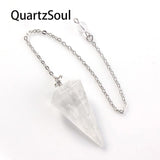 Clear Quartz Crystal Pendulum for Amplifying Energy and Clarity