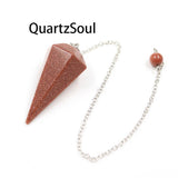 Goldstone Crystal Pendulum for Ambition and Energy