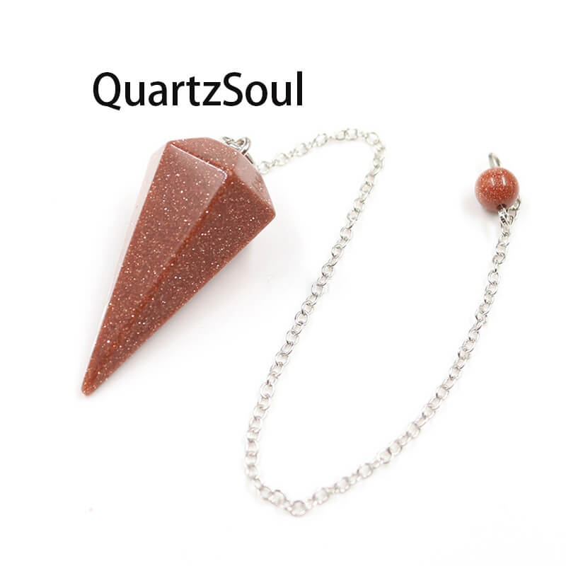 Goldstone Crystal Pendulum for Ambition and Energy