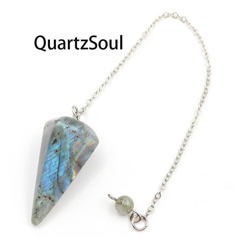 Labradorite Crystal Pendulum for Transformation and Magic