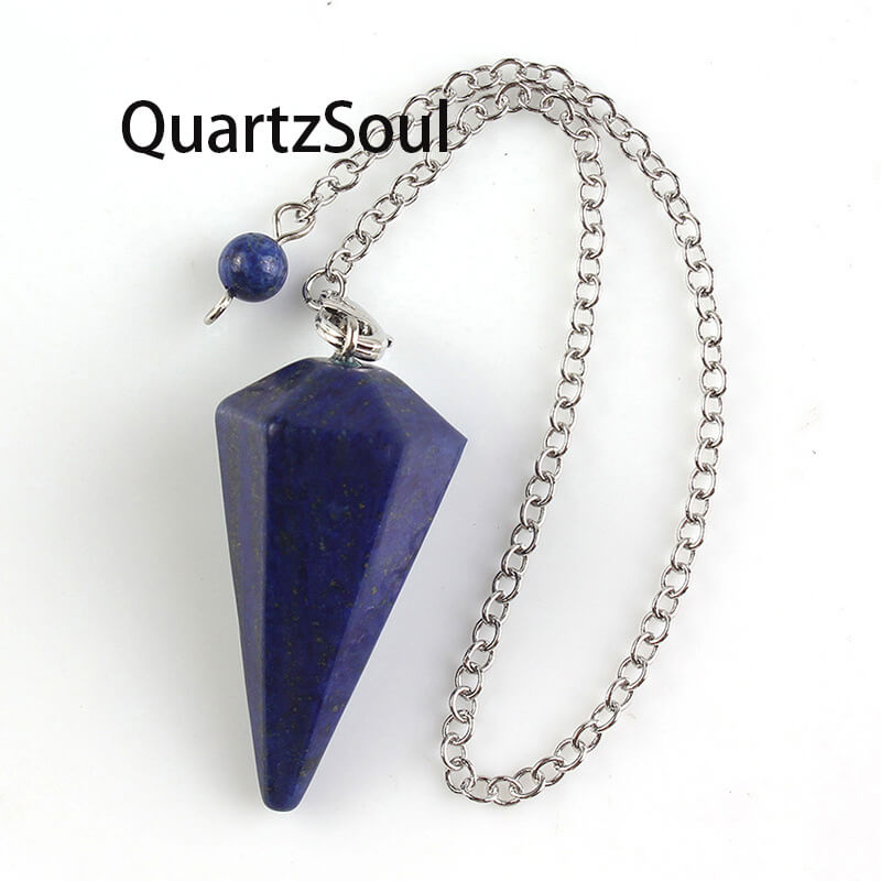 Lapis Lazuli Crystal Pendulum for Wisdom and Truth