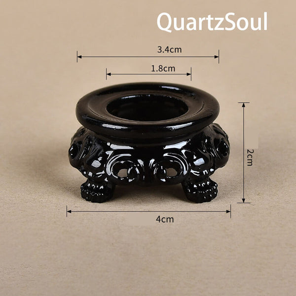 Elegant Crystal Display Stand for Spheres, Wands & Towers