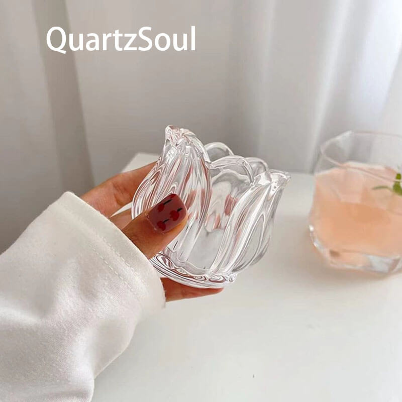 Tulip Crystal Candle Holder for Crystal Display