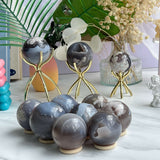 Highly polished surface of wholesale Flower Agate Sphere