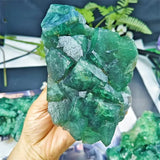 Green Fluorite Crystal Cluster Home Decoration Display