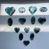 Green fluorite palm stone wholesale crystal healing